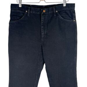 Vintage 90s Wrangler Jeans Mens 35 x 32 Slim Fit Cowboy Cut Black 936WBK Western